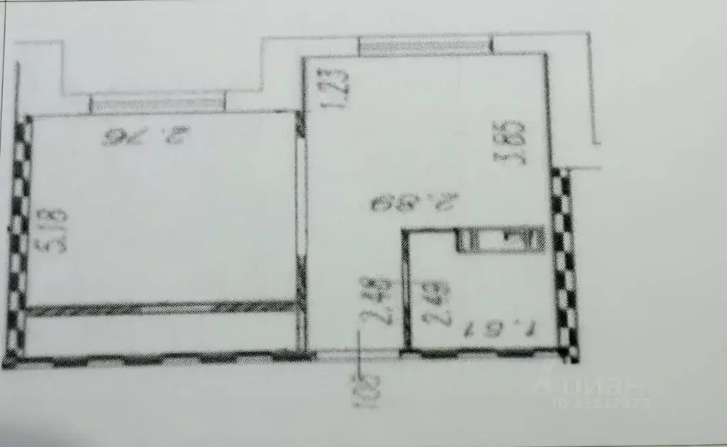 1-к кв. Санкт-Петербург Петергофское ш., 72к4 (32.0 м) - Фото 2