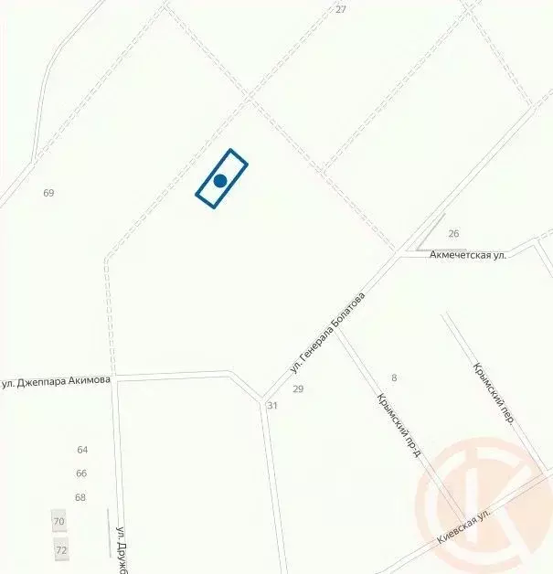 Участок в Крым, Черноморский район, с. Межводное ул. Абдуль Тейфука, ... - Фото 2