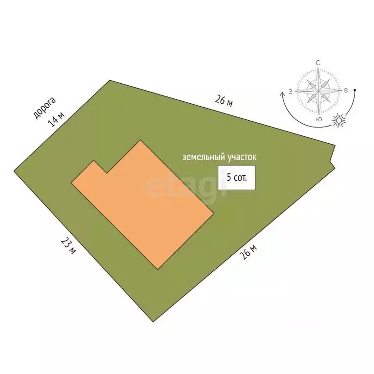 Дом в Крым, Евпатория городской округ, Заозерное пгт ул. Космическая, ... - Фото 2