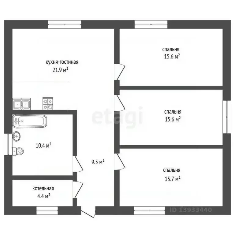 Дом в Тюменская область, Тюменский муниципальный округ, с. Перевалово ... - Фото 2