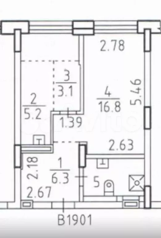 2-к. квартира, 50 м, 19/30 эт. - Фото 0