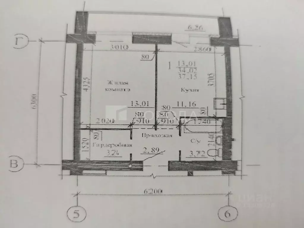 1-к кв. Новосибирская область, Новосибирск ул. Николая Островского, ... - Фото 2