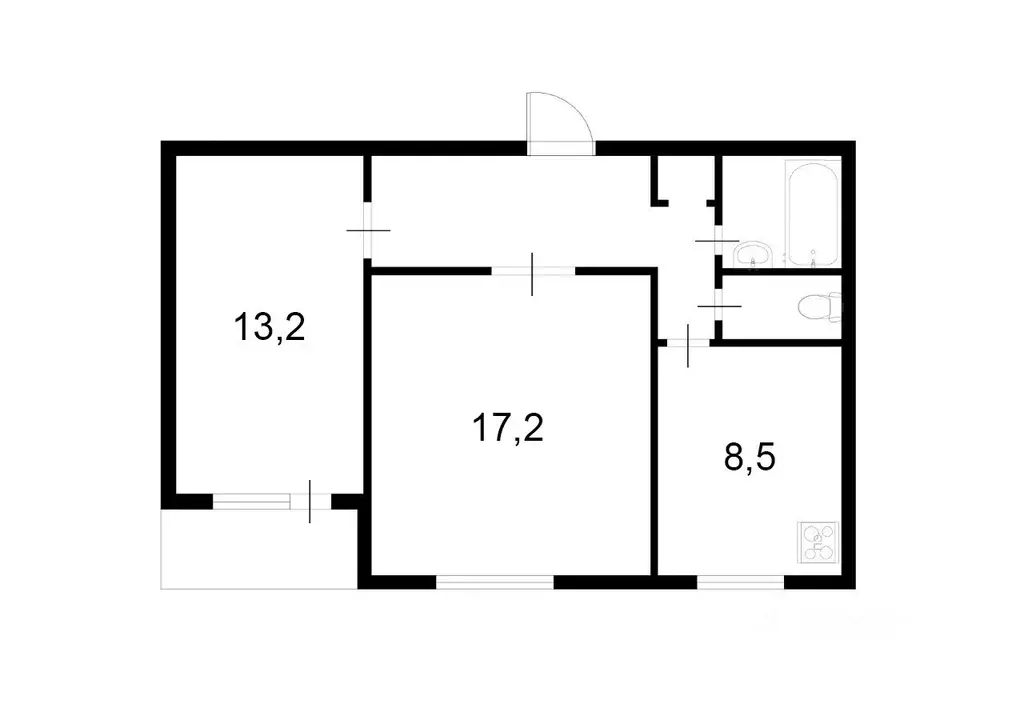 2-к кв. Москва ул. Бестужевых, 12 (54.0 м) - Фото 2