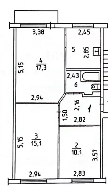 3-к кв. Пермский край, Березники ул. Пятилетки, 111 (58.9 м) - Фото 2
