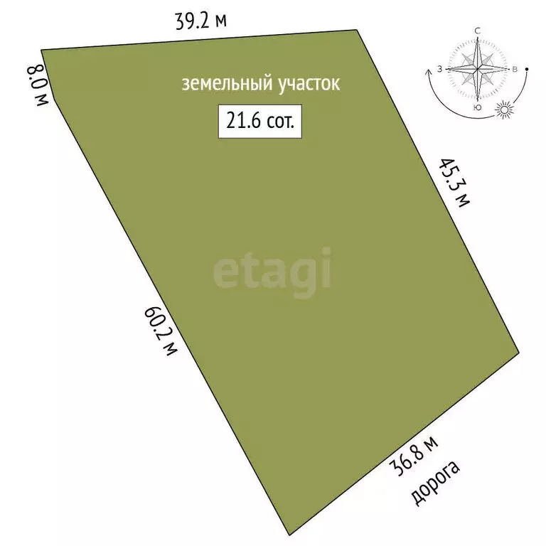 Участок в Ямаш, Советская улица (21 м) - Фото 1