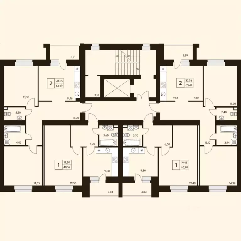 1-к кв. Башкортостан, Уфа ул. Жуковского, 19А (40.9 м) - Фото 2