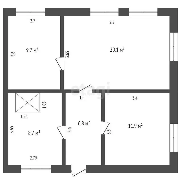 Дом в Заводоуковск, улица Строителей (90 м) - Фото 1