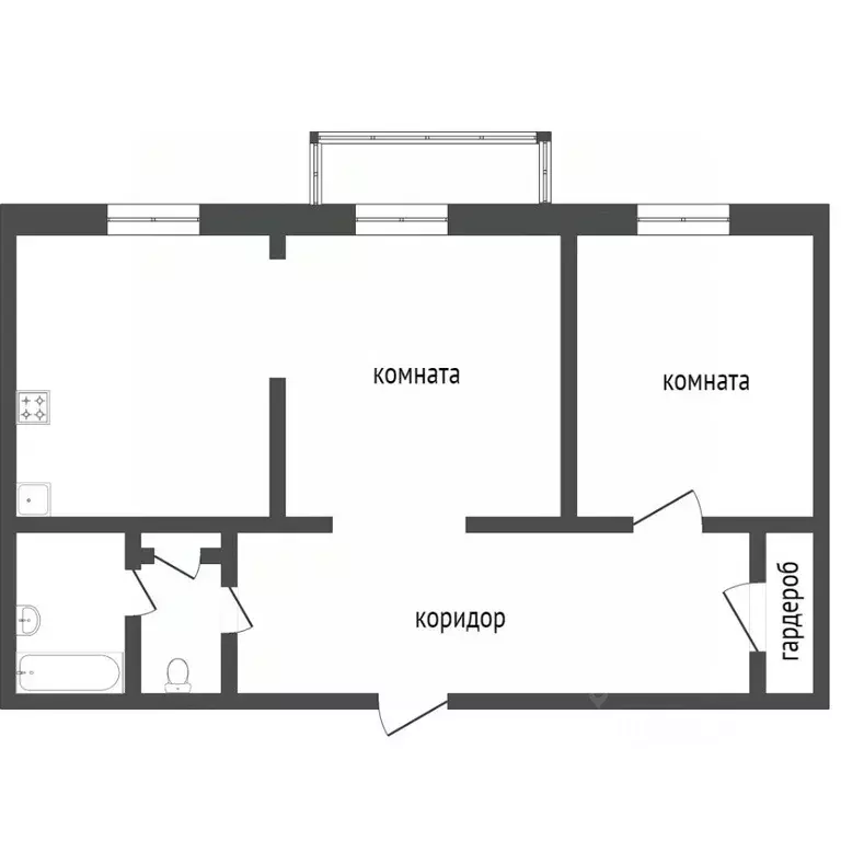2-к кв. Бурятия, Улан-Удэ ул. Терешковой, 7А (64.4 м) - Фото 1