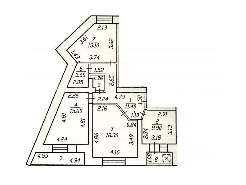 3-к кв. Чувашия, Чебоксары Пролетарская ул., 25 (81.2 м) - Фото 2