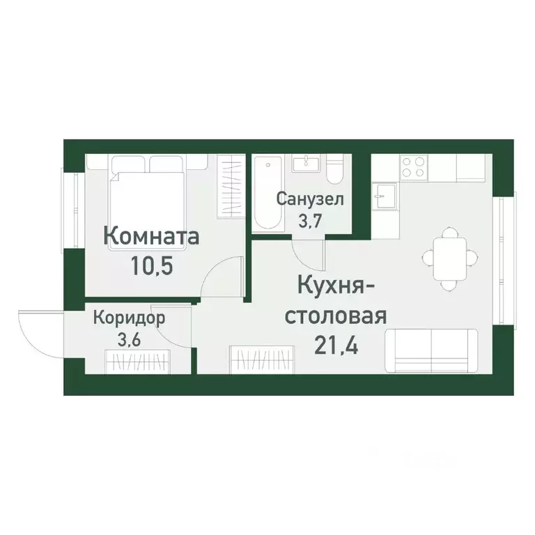 1-к кв. Челябинская область, Челябинский городской округ, пос. ... - Фото 0