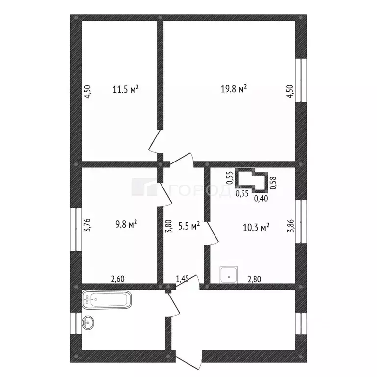 Дом в Алтайский край, Барнаул Затон мкр, Бобровская ул., 33 (73 м) - Фото 2
