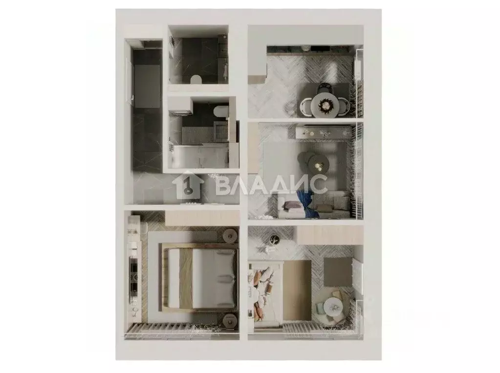 3-к кв. Иркутская область, Иркутский муниципальный округ, Маркова рп, ... - Фото 2