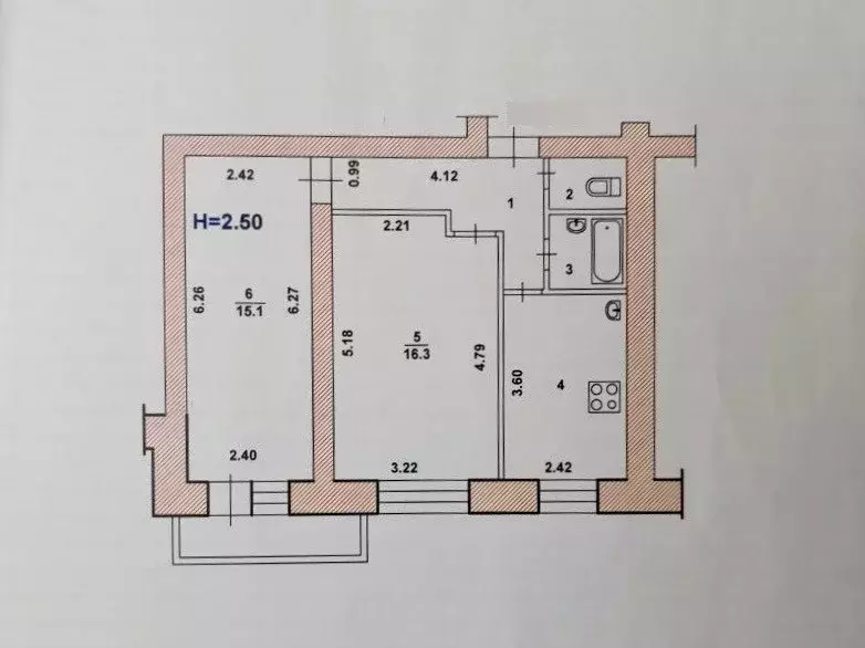 Продаётся 2-к квартира, 49.8 м - Фото 0