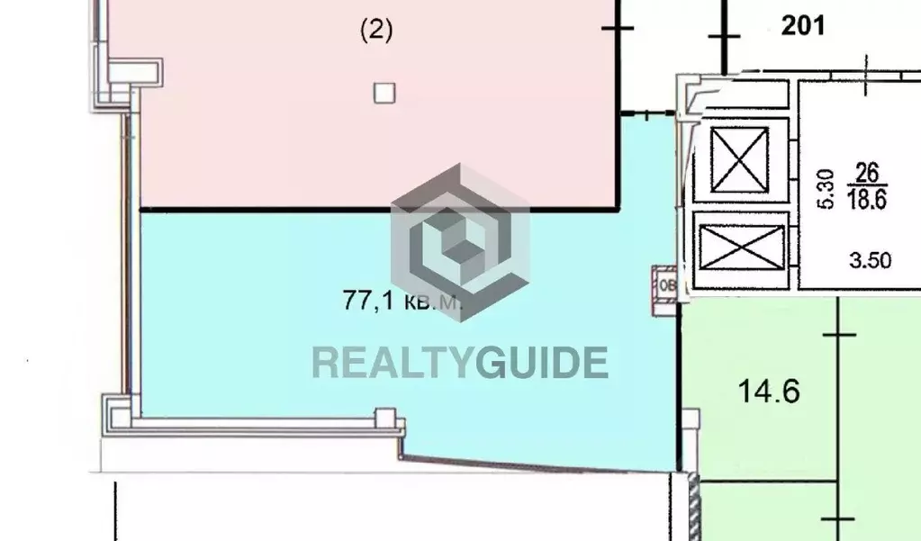 Офис в Москва проезд Завода Серп и Молот, 6 (77 м) - Фото 1