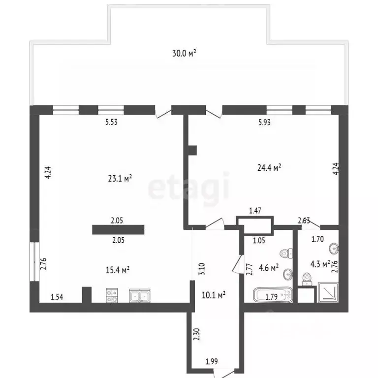 2-к кв. Крым, Судак ул. Октябрьская, 59 (82.1 м) - Фото 1