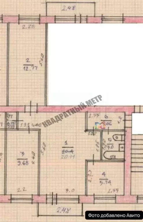 3-к кв. Калмыкия, Элиста 1-й мкр, 23 (56.36 м) - Фото 2