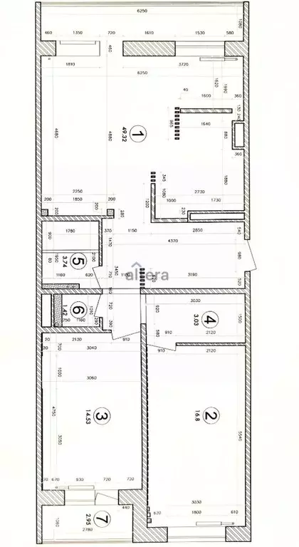 3-к кв. Татарстан, Зеленодольск просп. Строителей, 32 (92.0 м) - Фото 2