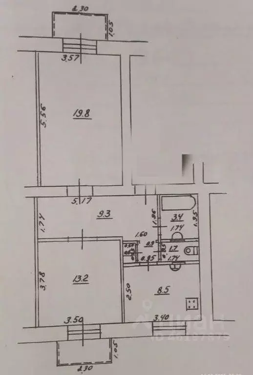 2-к кв. Самарская область, Самара просп. Металлургов, 73 (58.0 м) - Фото 2