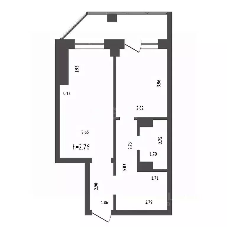 1-к кв. Красноярский край, Красноярск ул. Шахтеров, 38 (45.9 м) - Фото 1
