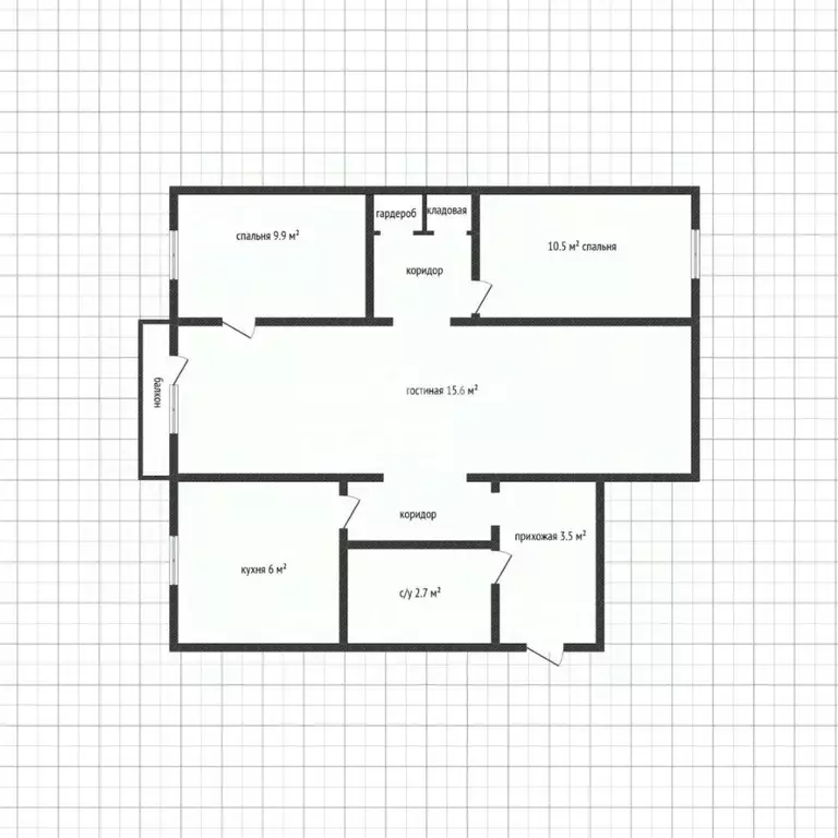 3-к кв. Адыгея, Майкоп Краснооктябрьская ул., 34 (56.0 м) - Фото 1