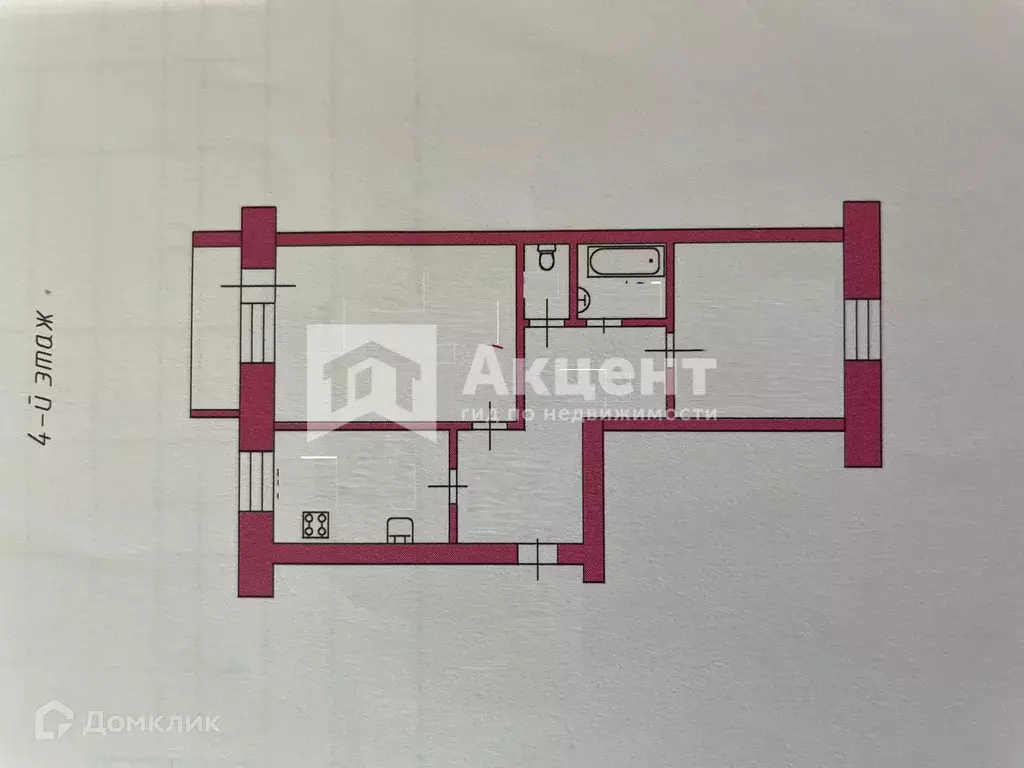 Продаётся 2-к квартира, 51.4 м - Фото 1