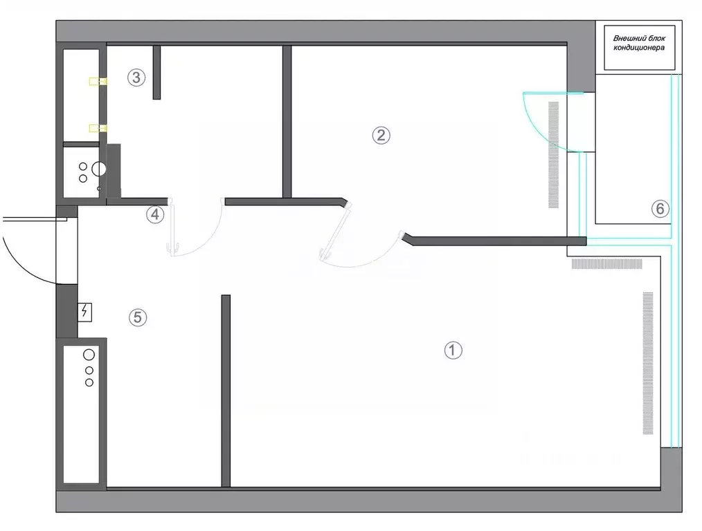 2-к кв. Москва Ходынский бул., 2 (46.7 м) - Фото 2