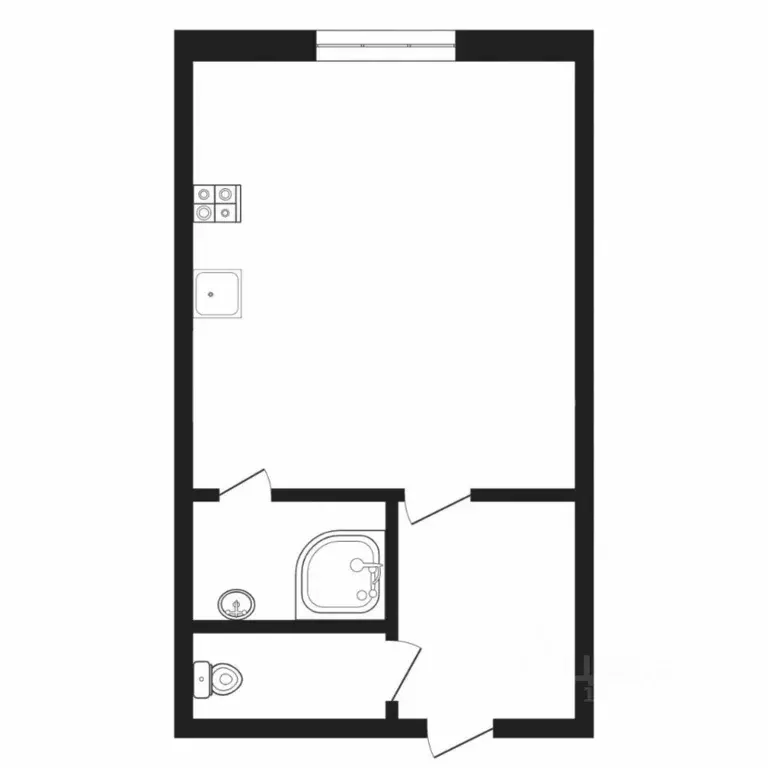 Студия Тюменская область, Тюмень ул. Парфенова, 20 (18.5 м) - Фото 2