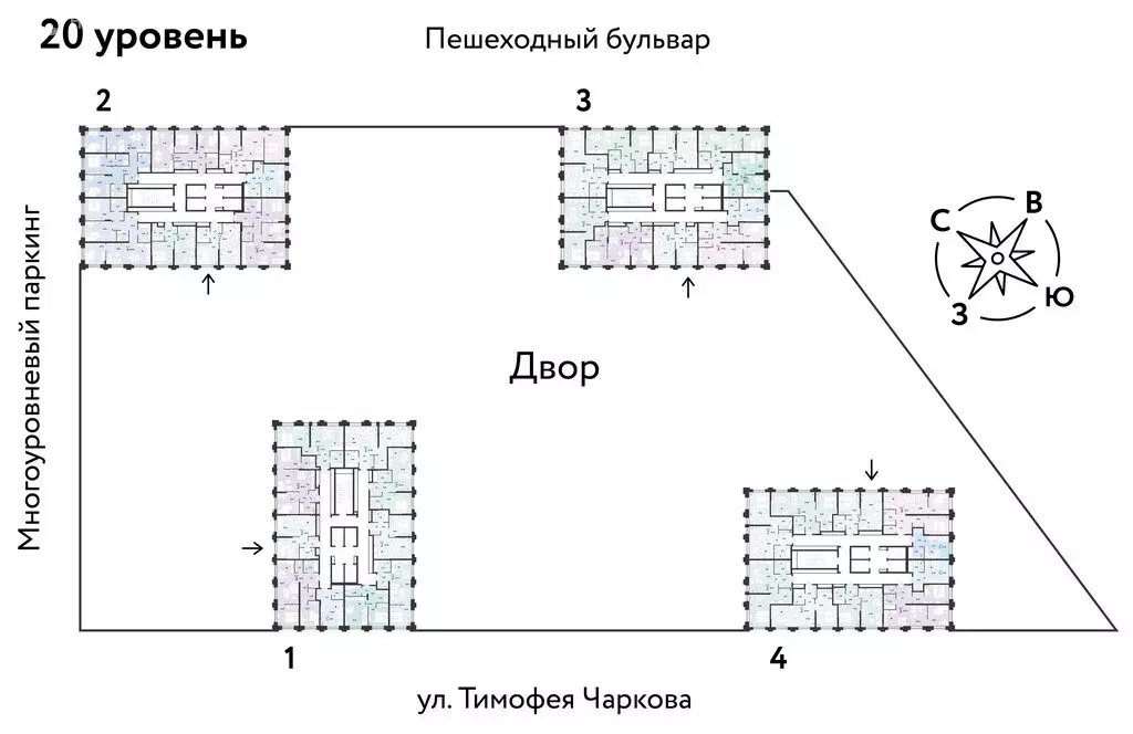 2-комнатная квартира: Тюмень, улица Тимофея Чаркова, 93 (39.13 м) - Фото 0