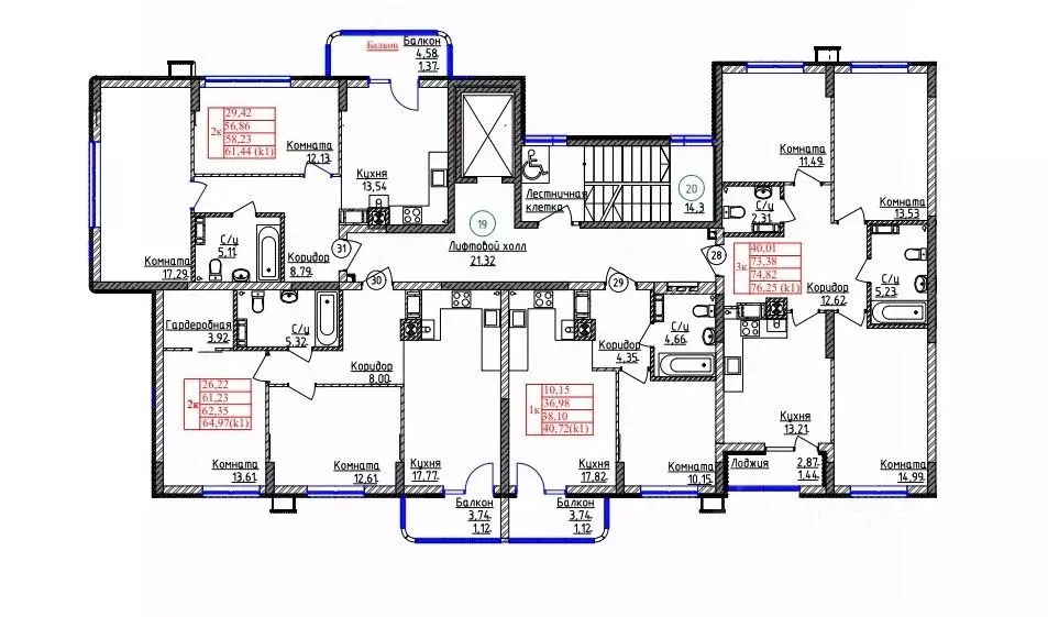 1-к кв. Калининградская область, Калининград ул. Дубовая Аллея (38.1 ... - Фото 2