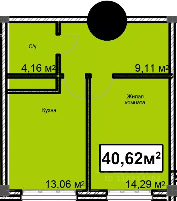 1-к кв. Ставропольский край, Ессентуки ул. Благодатная, 28 (40.62 м) - Фото 1