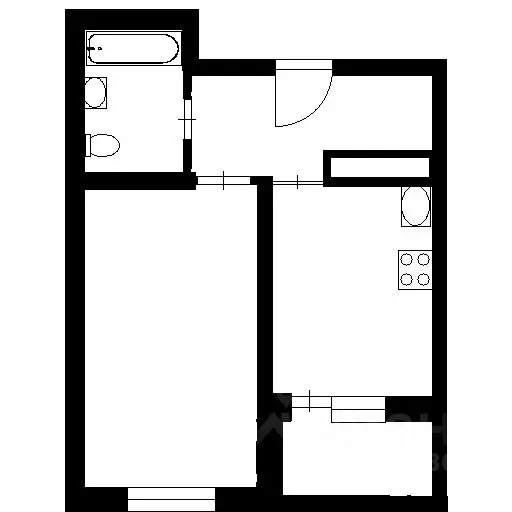 1-к кв. Башкортостан, Уфа Айская ул. (40.0 м) - Фото 2