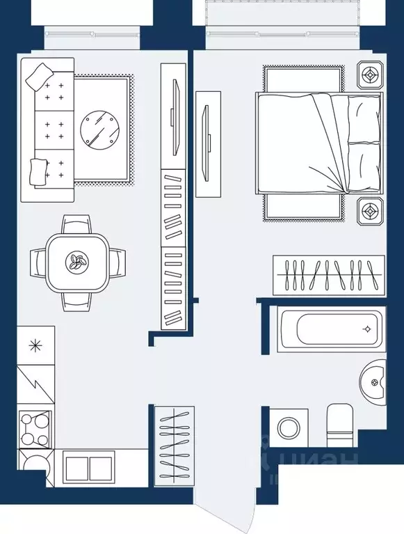 1-к кв. Дагестан, Махачкала Ипподром мкр,  (36.53 м) - Фото 1