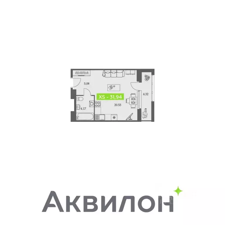 Студия Архангельская область, Архангельск Троицкий просп., 110 (31.94 ... - Фото 0