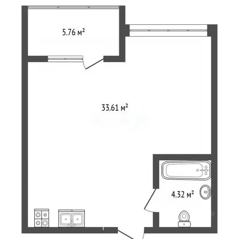 1-к кв. Крым, Судак ул. Набережная, 75к1 (43.7 м) - Фото 2