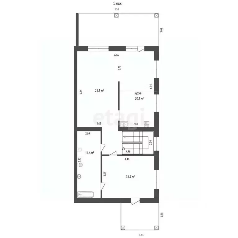 Дом в Башкортостан, Стерлитамак ул. Володина (165 м) - Фото 2