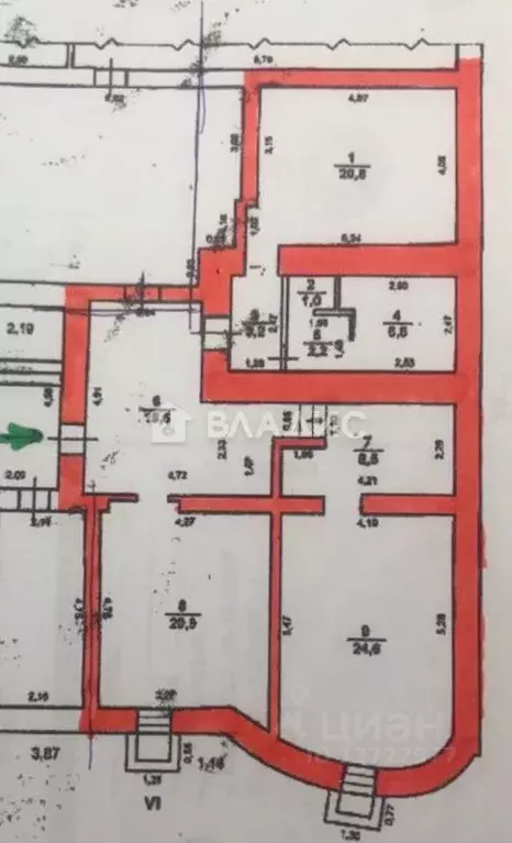 Офис в Нижегородская область, Нижний Новгород ул. Ульянова, 7б (107 м) - Фото 1