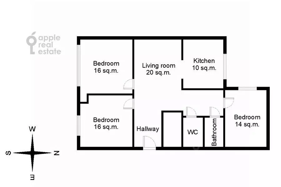 4-к кв. Москва ул. Арбат, 30/3С1 (90.0 м) - Фото 1