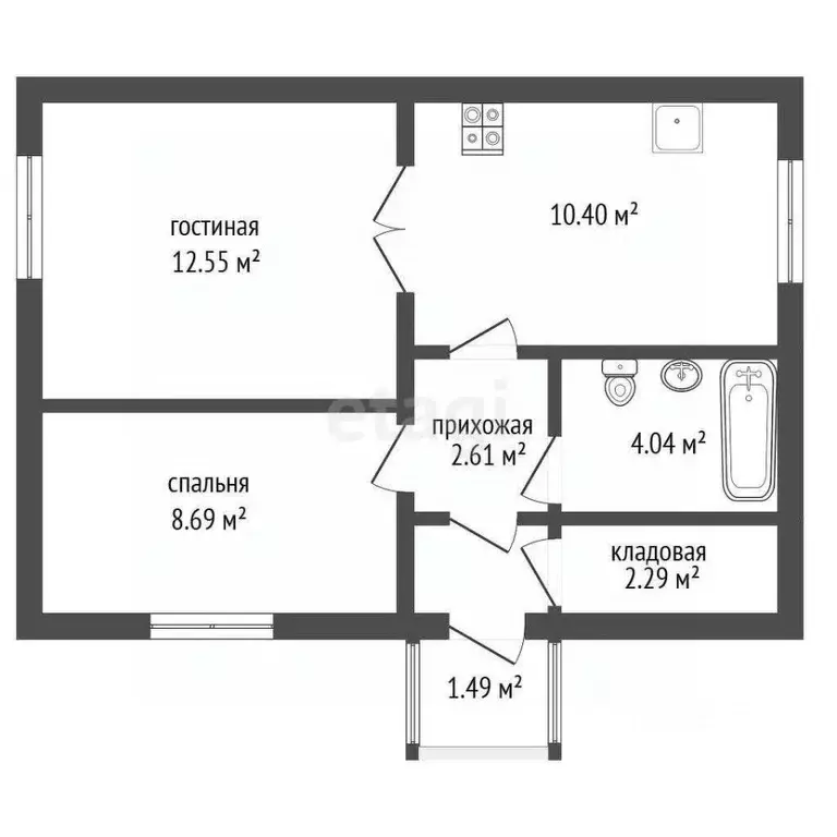 Дом в Крым, Феодосия муниципальный округ, с. Ближнее ул. Луговая (48 ... - Фото 2