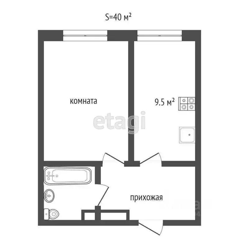 1-к кв. Севастополь ул. Челнокова, 17к1 (40.0 м) - Фото 1