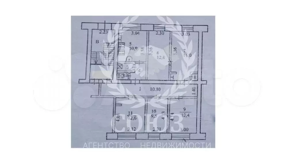 5-к. квартира, 80,6 м, 1/5 эт. - Фото 0