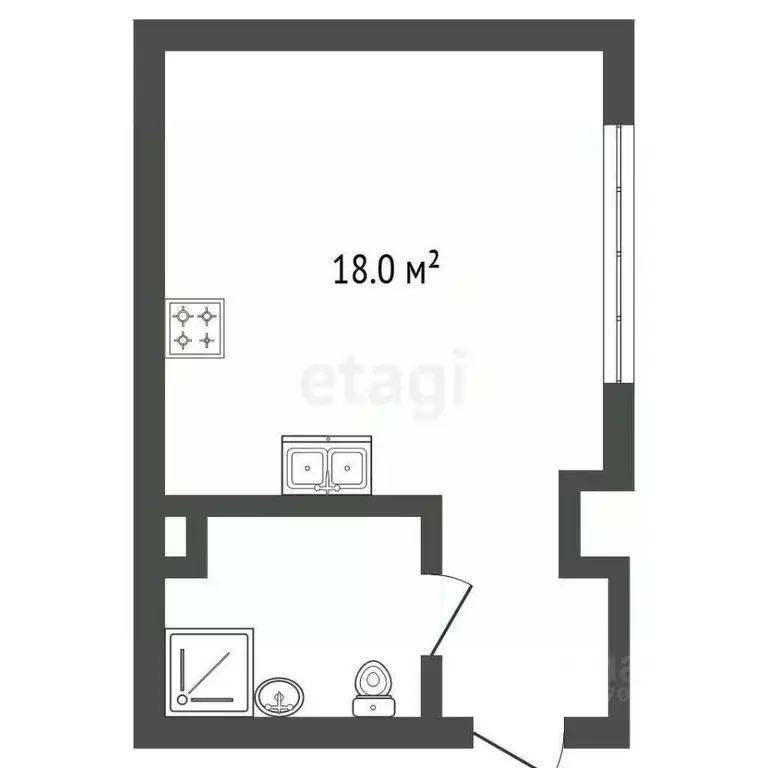 Комната Санкт-Петербург Загородный просп., 17 (18.0 м) - Фото 0