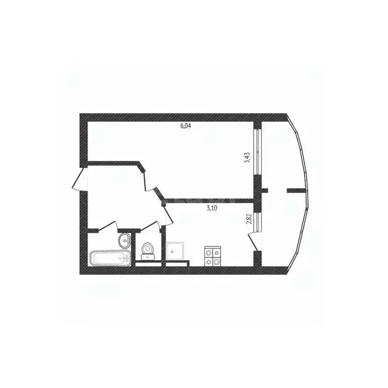 1-к кв. Белгородская область, Белгород Новый-2 мкр, ул. Шумилова, 10 ... - Фото 2