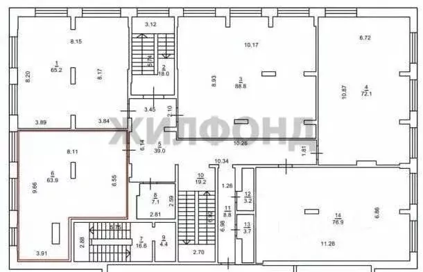 Офис в Новосибирская область, Новосибирск ул. Чаплыгина, 54 (64 м) - Фото 1
