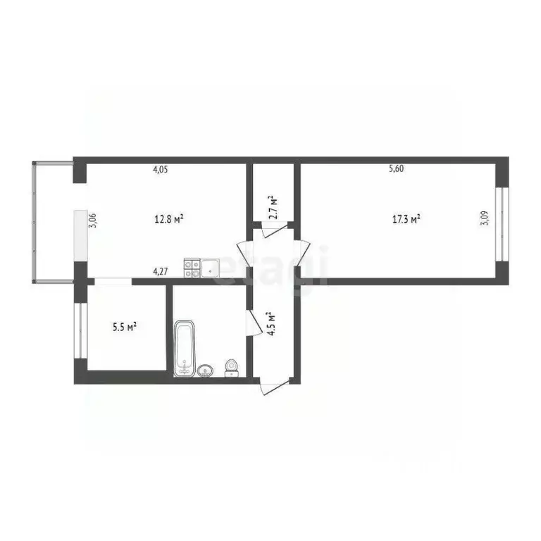 2-к кв. Камчатский край, Петропавловск-Камчатский ул. Академика ... - Фото 0