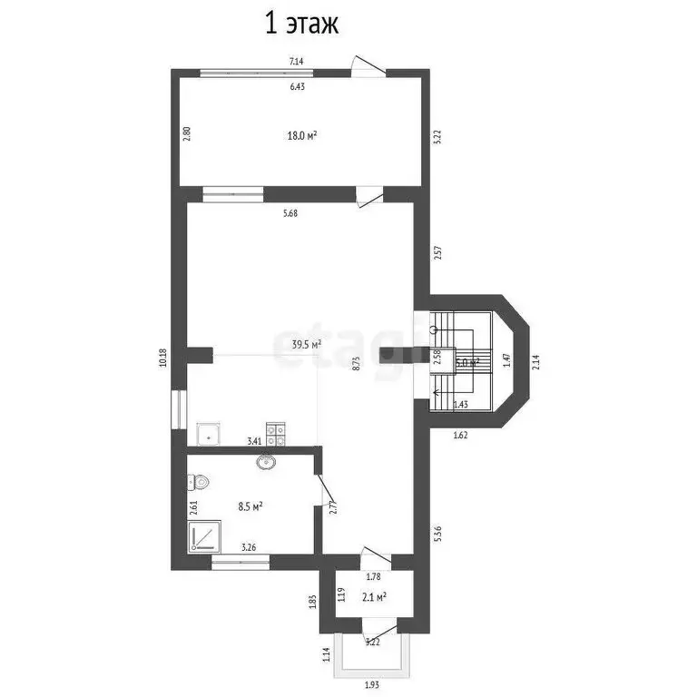 Дом в Тюмень, Лыжный проезд (124.7 м) - Фото 2