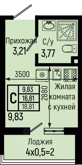 Студия Краснодарский край, Туапсинский муниципальный округ, с. Небуг ... - Фото 1