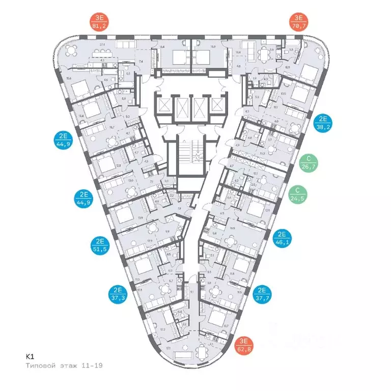 3-к кв. Москва ш. Боровское (дублер) (72.1 м) - Фото 1