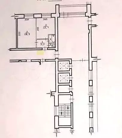 2-к. квартира, 36,9 м, 9/9 эт. - Фото 0