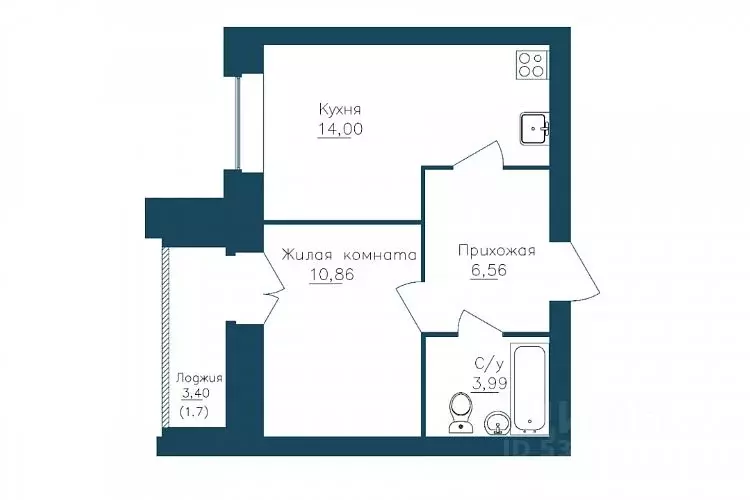 1-к кв. Вологодская область, Череповец 107-й мкр, ГринВилль жилой ... - Фото 0