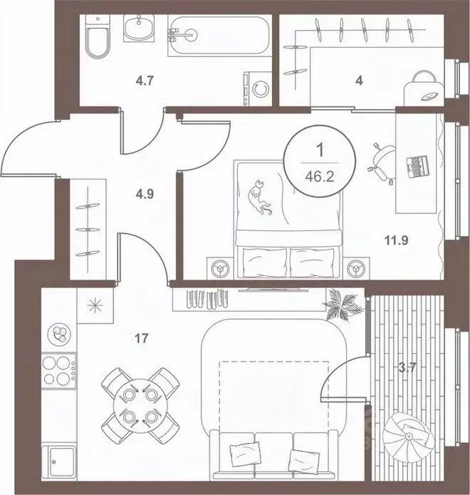 1-к кв. Пензенская область, Пенза Арбеково жилрайон, Дальнее Арбеково ... - Фото 1